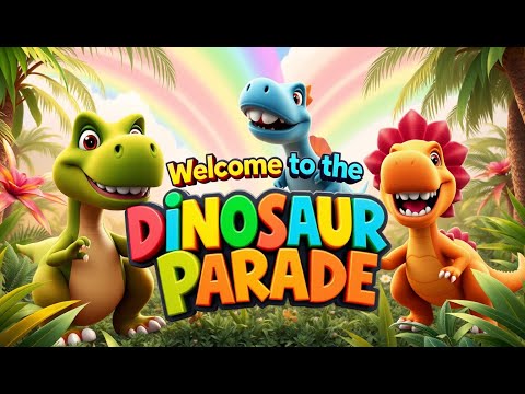 Dance with Dinosaurs! 🦖 Fun Kids Song & 3D Animation | Dinosaur Stomp