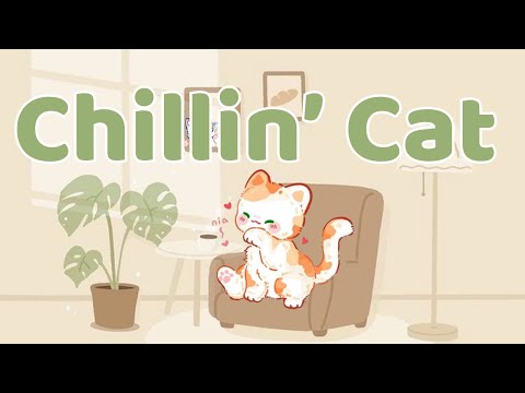 Chillin' Cat Lofi 🔆1 Hour Cafe Song 🎐 lofi chill【Cute lofi music mix】🍬 study/aesthetic/chill/relax