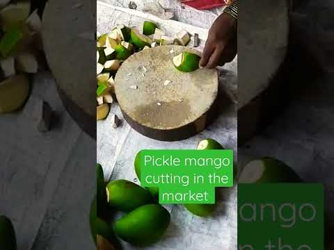 #Mango cutting #pickle mango cutting in the market