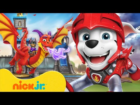 PAW Patrol Rescue Knights Face a Dragon! 🐲 10 Minutes | Nick Jr.