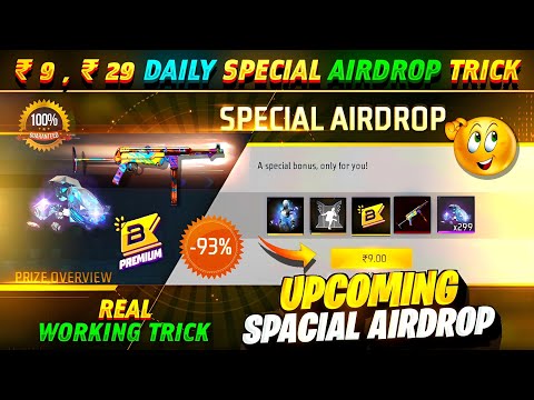 New Special Airdrop Trick ₹9 ₹29 100% Confirm✅🥳 | Fire New Event | Ff New Event | Ff new event today