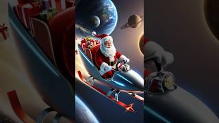 "Santa’s Futuristic Sleigh Ride?! 🚀🎁 Delivering Gifts Across the Solar System!"  #facts #christmas