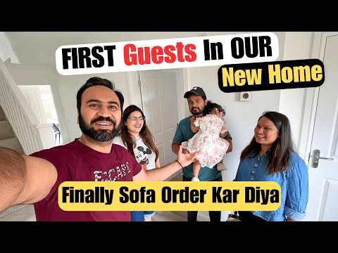 First Guests In Our New House | Indian Couple New House In UK | Indian Youtuber In UK