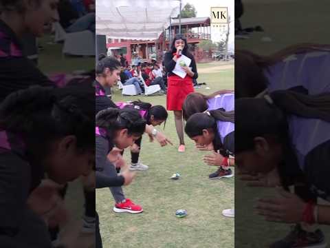 Interactive Games and Contests for Spectators at Cricket Matches by Anchor Mahak Kapoor #viralvideo