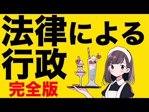 【行政法】法律による行政の基礎が心底解る動画|法律による留保　法律の法規創造力　法律の優位の原理　行政庁と行政機関　専決・代決　専決処分　委任命令　執行命令　行政規則　租税法律主義