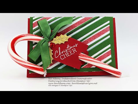 Candy Cane Gift Card Holder