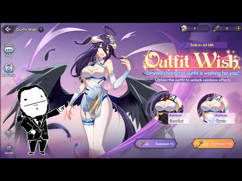 Overlord: King of Nazarick - Evento "Outfit wish" Albedo Rainbow Scarlet & Cyan