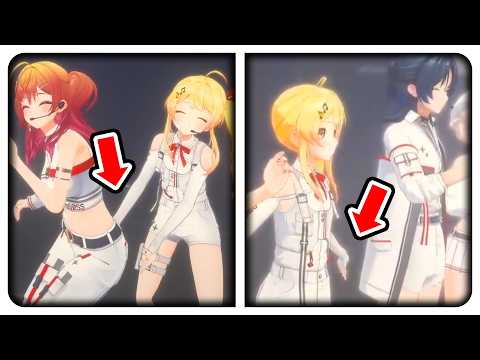 Kanade touches Ririka and Ao-kun's butts in 3D 【Hololive】