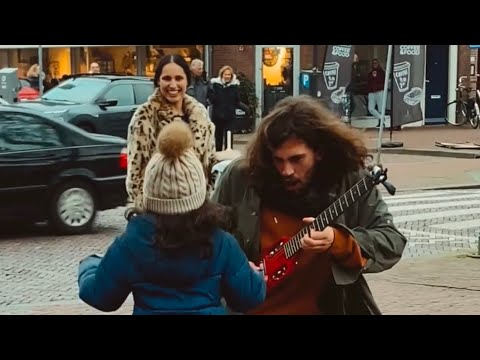 Little girl jumping to some rock and roll!