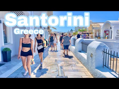 Santorini, Greece 🇬🇷 - Summer 2024 - 4K HDR Walking Tour