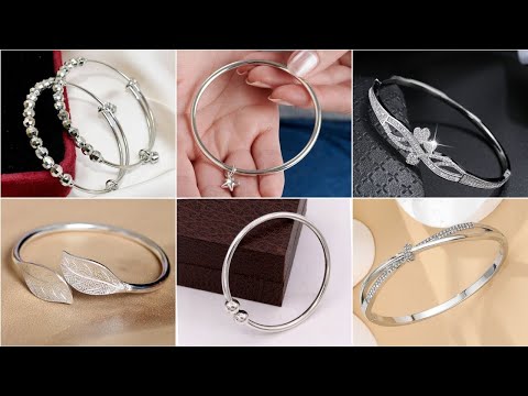 Daily Wear Silver Bangle Designs ll Latest Silver Bangle Designs ll Lightweight Silver Bangle Images