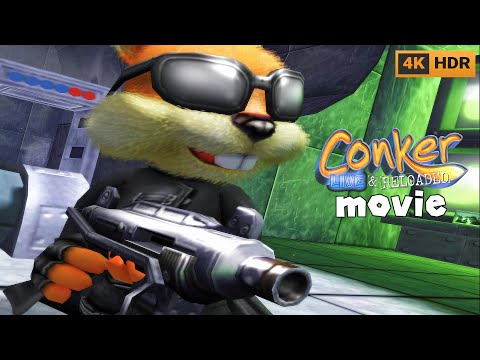 Conker: Live And Reloaded Movie | All Cutscenes & Bosses