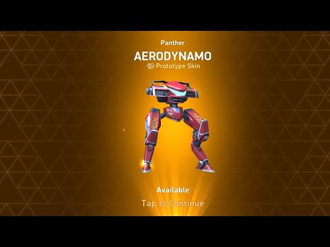 Mech arena: unlocking Aerodynamo skin of panther 😐