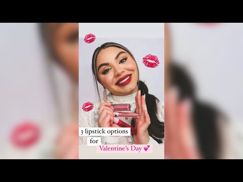 3 Valentine’s Day Lipstick Ideas *cruelty free and vegan* #shorts