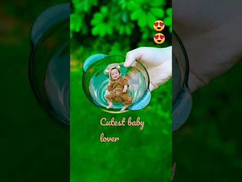 Cute baby floating#shorts #tiktok #viral #pathaan  #cutebaby #trending #status