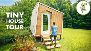 EXTRA SMALL Tiny House Built by Young Firefighter – FULL TOUR