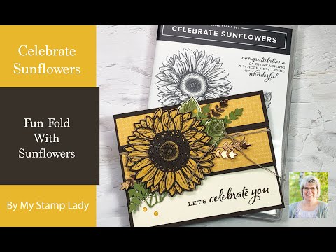 Stampin' Up!'s Celebrate Sunflowers Fun Fold Handmade Card