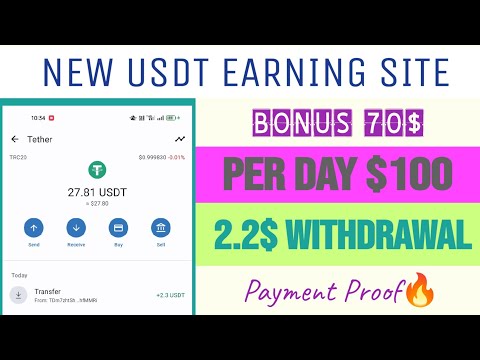 New Usdt Earning Website | Today USDT shopping mall income Site | Usdt Earning App