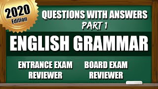 Entrance Exam Reviewer 2020 | Common Questions with Answer in English Grammar | PART 1