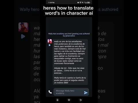 how to translate word's in character ai (currently 12:21 in the morning and im the only one awake-)