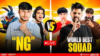 NG vs WORLD BEST SQUAD 🥵 DO OR DIE MATCHES 😰😨 INDIA, BD,  PAK, #nonstopgaming -free fire live