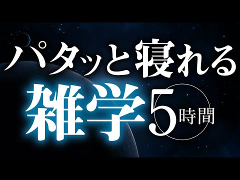 【睡眠導入】パタッと寝れる雑学5時間【合成音声】