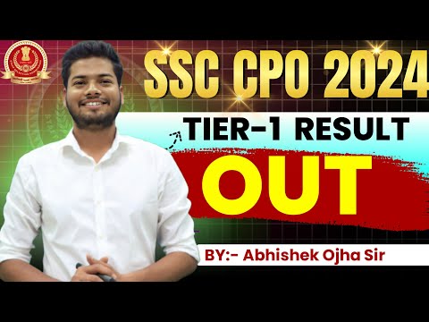 SSC CPO 2024 Result Out 🥳🥳 Cutoff इतना क्यों गया ?? Abhishek Ojha Sir 🔥🔥