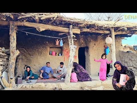 Visiting the nomadic family. A party in the nomads of Iran