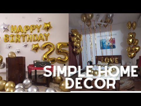 Helium balloon Decoration at Home | Home Decoration | Lover Surprise decoration |  simple home deco