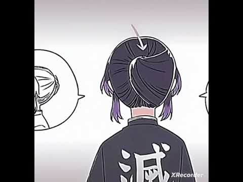 Shinobu Kocho Hairstyle Tutorial #demonslayer#kochoshinobu#fypシ゚viral