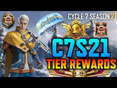 C7S21 Tier Rewards | Royal Pass A10 | BGMI & PUBGM Tier Rewards | Cycle 7 Season 21 Tier Reward