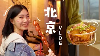 【北京快閃24小時vlog】待在北京一個晚上 不停的吃吃吃😋｜美食之夜🍖🍡🥮｜古色古香的胡同街道😻🪭｜喵Miya