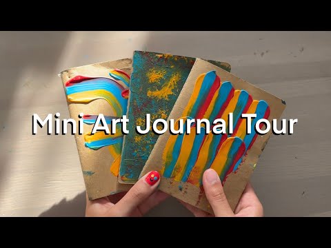 here is what i've made in 2024 so far... // amandaswork mini art journal tour