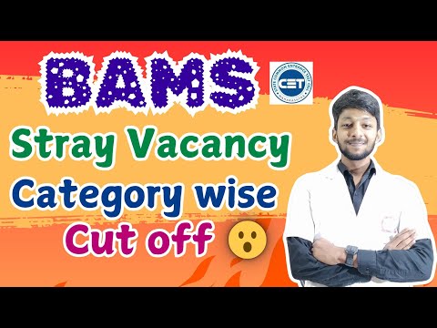 CATEGORY WISE BAMS Stary Vacany Expected Cutoff