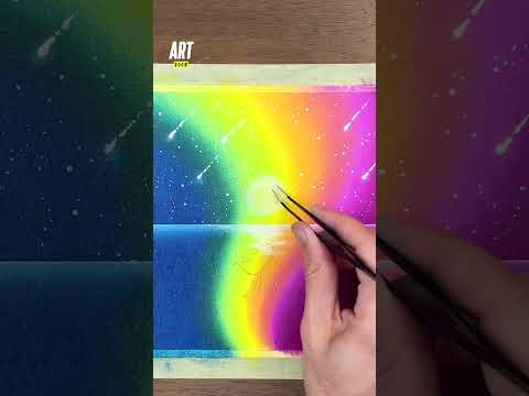 A great oil pastel drawing idea to reproduce at home 😍🙌 I show you all my secrets 🖍️