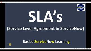 SLA in ServiceNow , Servicenow SLA configuration | ServiceNow Training Videos