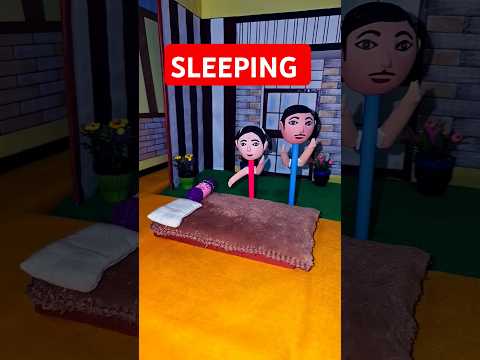 Are they sleeping 😴  #clayart #funny #comedy #ytshorts #trending #viralshort #clay #comedyvideo