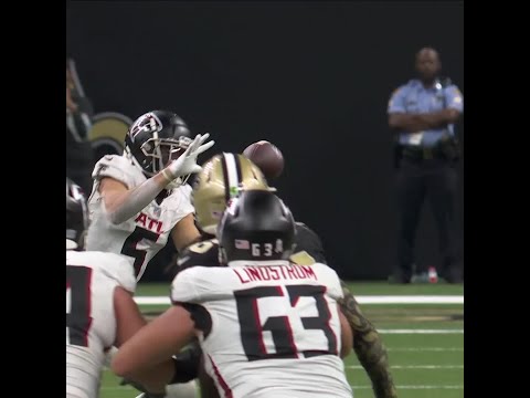 Drake London catches for a 19-yard Gain vs. New Orleans Saints