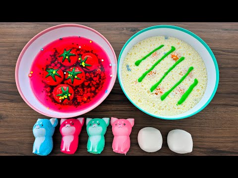 Slime Satisfying Mixing and Making Crunchy Smoothie + Water Squishy