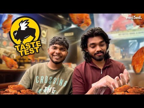 Blindfold Taste Test Challenge: Buffalo Wild Wings Dubai Flavors | Ft. Kiran and Gresham | Veri5ed