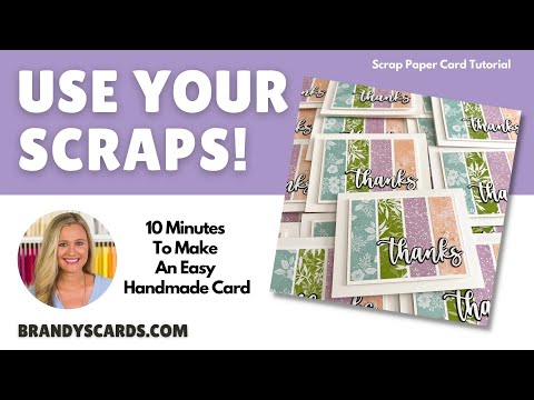 Scrap Paper Card Made In Minutes | Another Reason To Love Your Designer Paper