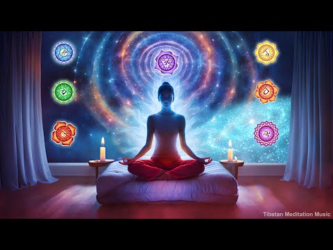 [528Hz] Balance Chakras While Sleeping, Aura Cleansing, Release Negative Energy, 7 Chakras Healing