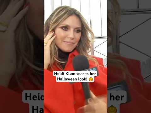 Heidi Klum teases that her Halloween costume this year is “from a DIFFERENT PLANET”! 🎃 #shorts