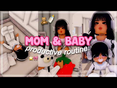 Mom & Baby Productive Routine || Roblox Berry Avenue Roleplay