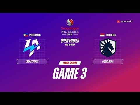 Lazy Esports vs Team Liquid ID GAME 3 Snapdragon Pro Series Season 6 | LZE VS TLID ESPORTSTV