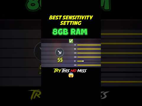 8 gb ram ff sensitivity ⚙️ 2024 😤 [AFTER UPDATE]⚡ best sensitivity for free fire 8gb ram #freefire