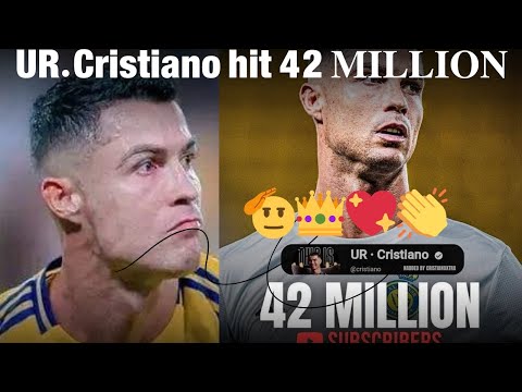 Cristiano Ronaldo Breaks YouTube Records! UR.Cristiano is growing like drinking water🚀👑#ronaldo