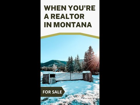 Youtube #shorts: When You're a Realtor in Montana: How to Sell a Home in Winter #montana #livinginmt