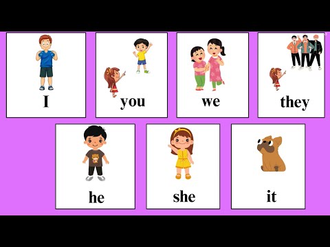 Subject pronouns | I, you, we, they, he, she, it | Flashcards with Game