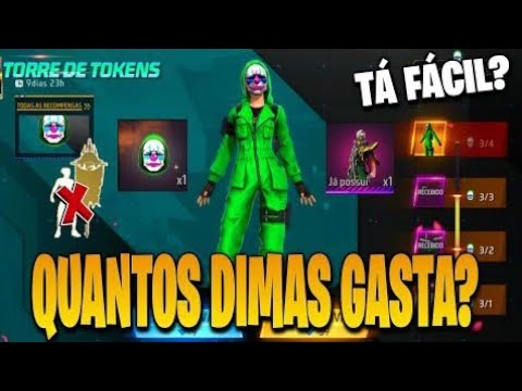 PART2 PEGANDO TOP CRIMINAL VERDE, TORRE DE TOKENS FREE FIRE, NOVO EVENTO FF - NOVIDADES FREE FIRE